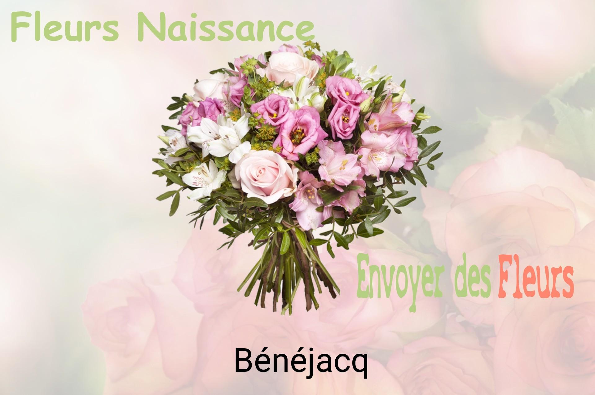 Bouquet de fleurs de naissance livré à Bénéjacq